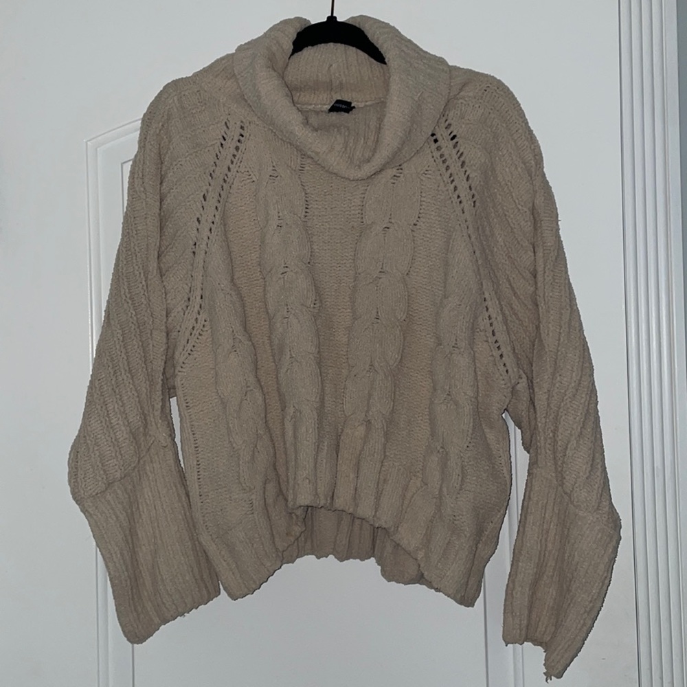 Soft cozy turtle neck knit sweater